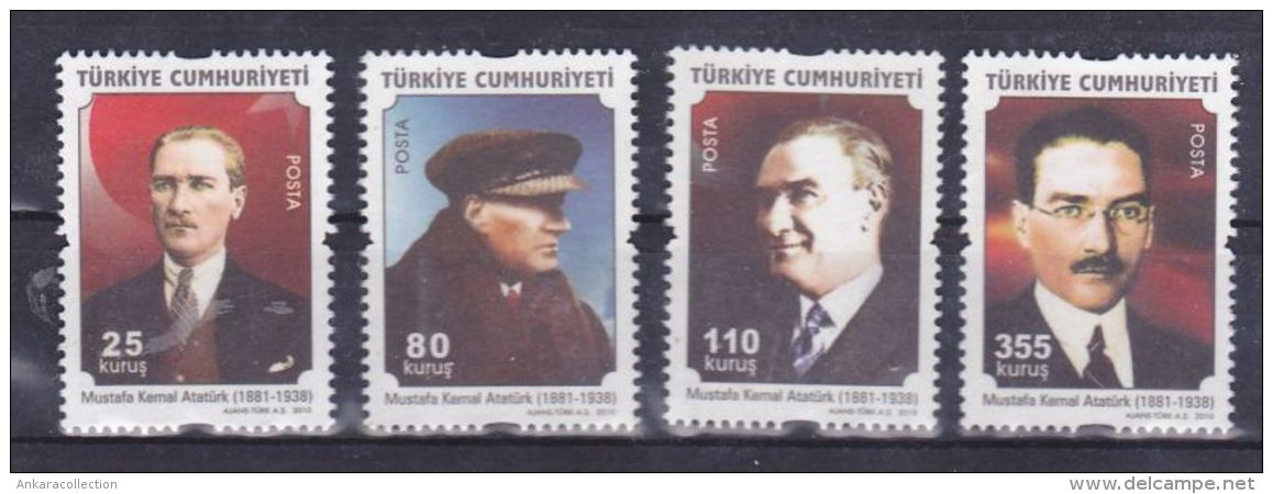 AC - TURKEY STAMP  -  DEFINITIVE STAMPS DEPICTING ATATURK MNH 24 JUNE 2010 - Unused Stamps