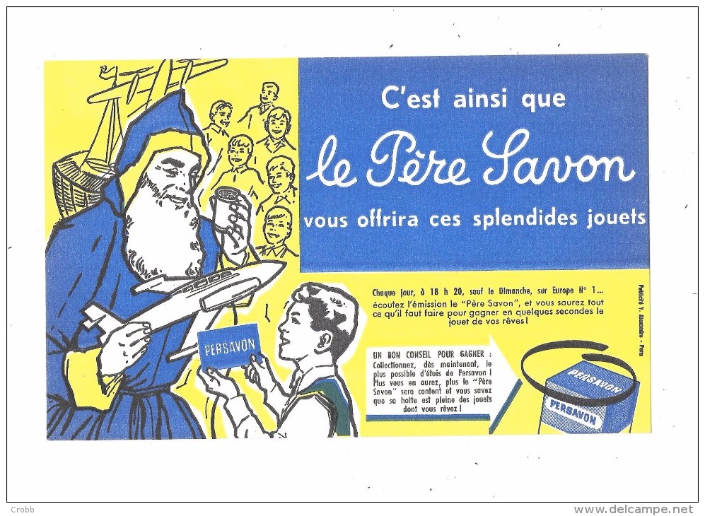 Buvard LE PERE SAVON,  Père Noel - P