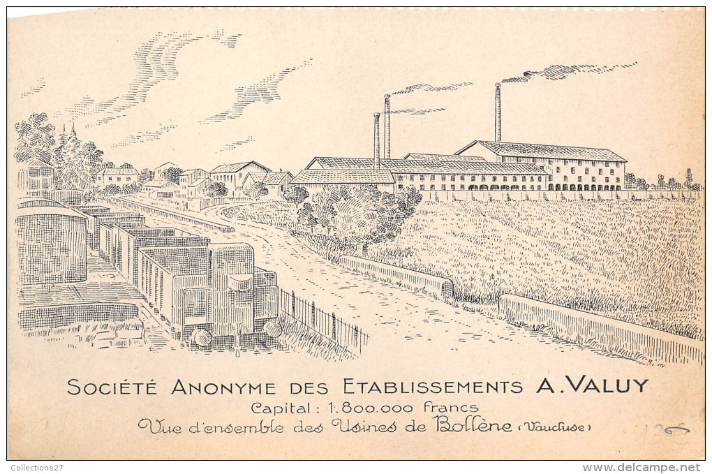 84-BOLLENE- STE ANONYME DES ETABLISSEMENTS VALUY.A - Bollene