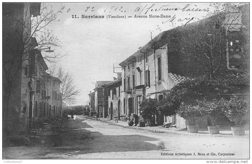 84-SARRIANS - AVENUE NOTRE DAME - Sarrians