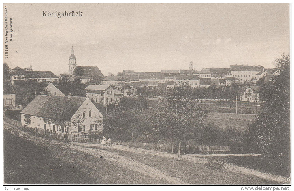 AK Königsbrück Am Auberg An Der Bleiche Dresdner Höckendorfer Strasse Bei Bahnhof Laussnitz Gräfenhain Höckendorf Sacka - Zietsch