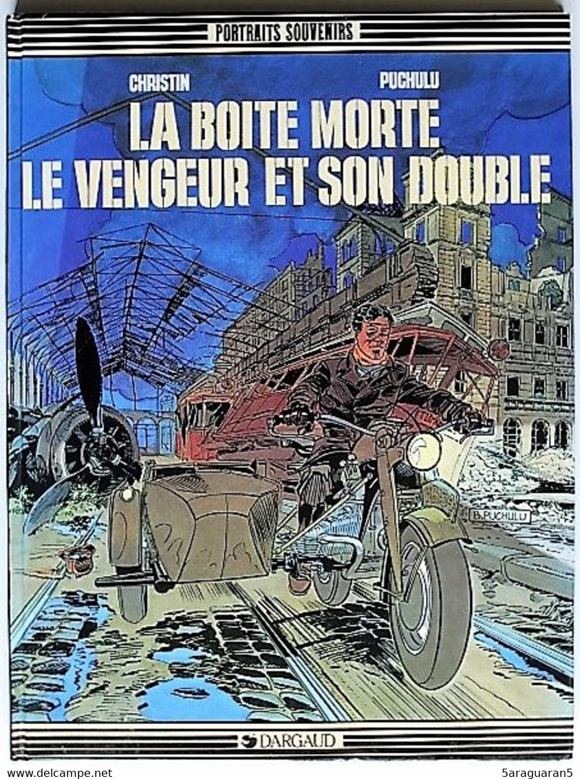 BD DEDICACEE Par PUCHULU - LA BOITE MORTE, LE VENGEUR ET SON DOUBLE - EO 1984 Portraits Souvenirs - Dédicaces