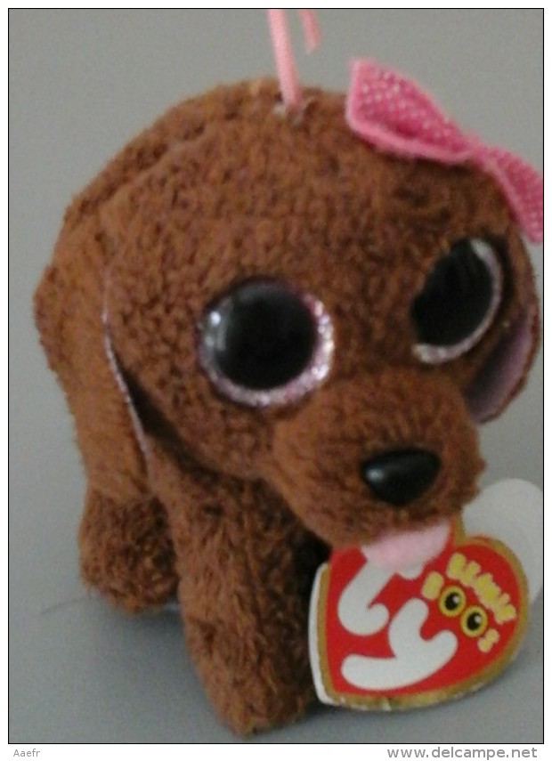 Petit CHIEN TY Aux Grands Yeux - The Beanie Boos Collection -  Maddie Née Le 28 Mars - Cuddly Toys