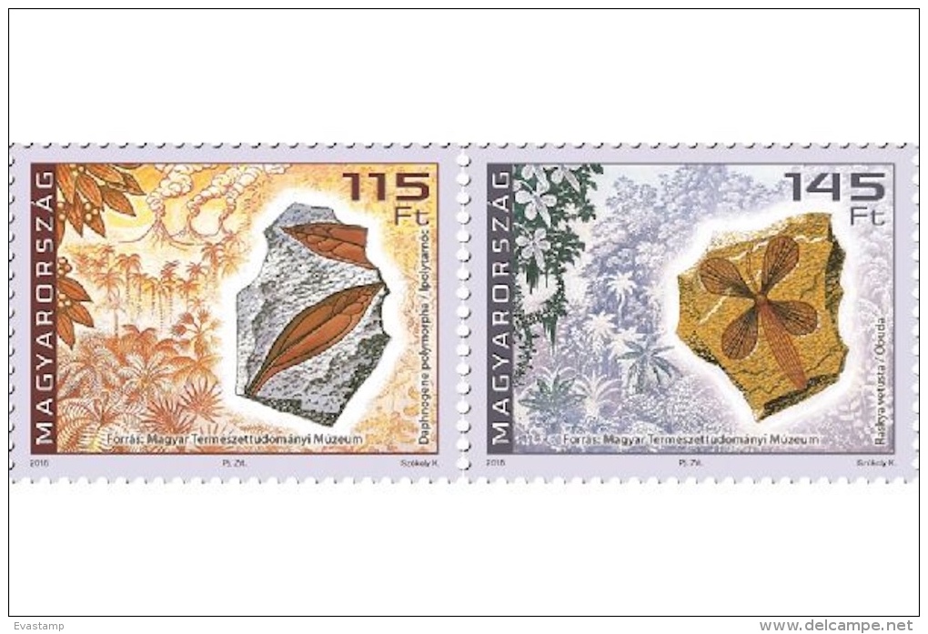 HUNGARY - 2016. Cpl.Set - Hungary’s Geological Treasures / Ipolytarnóc Fossils / Paleontology MNH!! - Ungebraucht