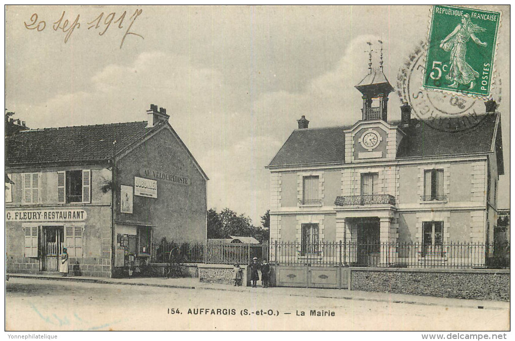 78 - AUFFARGIS - Mairie - Restaurant G. Fleury - Auffargis