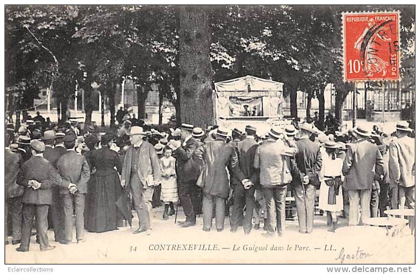 Contrexéville    88         Le Guignol  (carte Bon état Mais Décollée) - Contrexeville