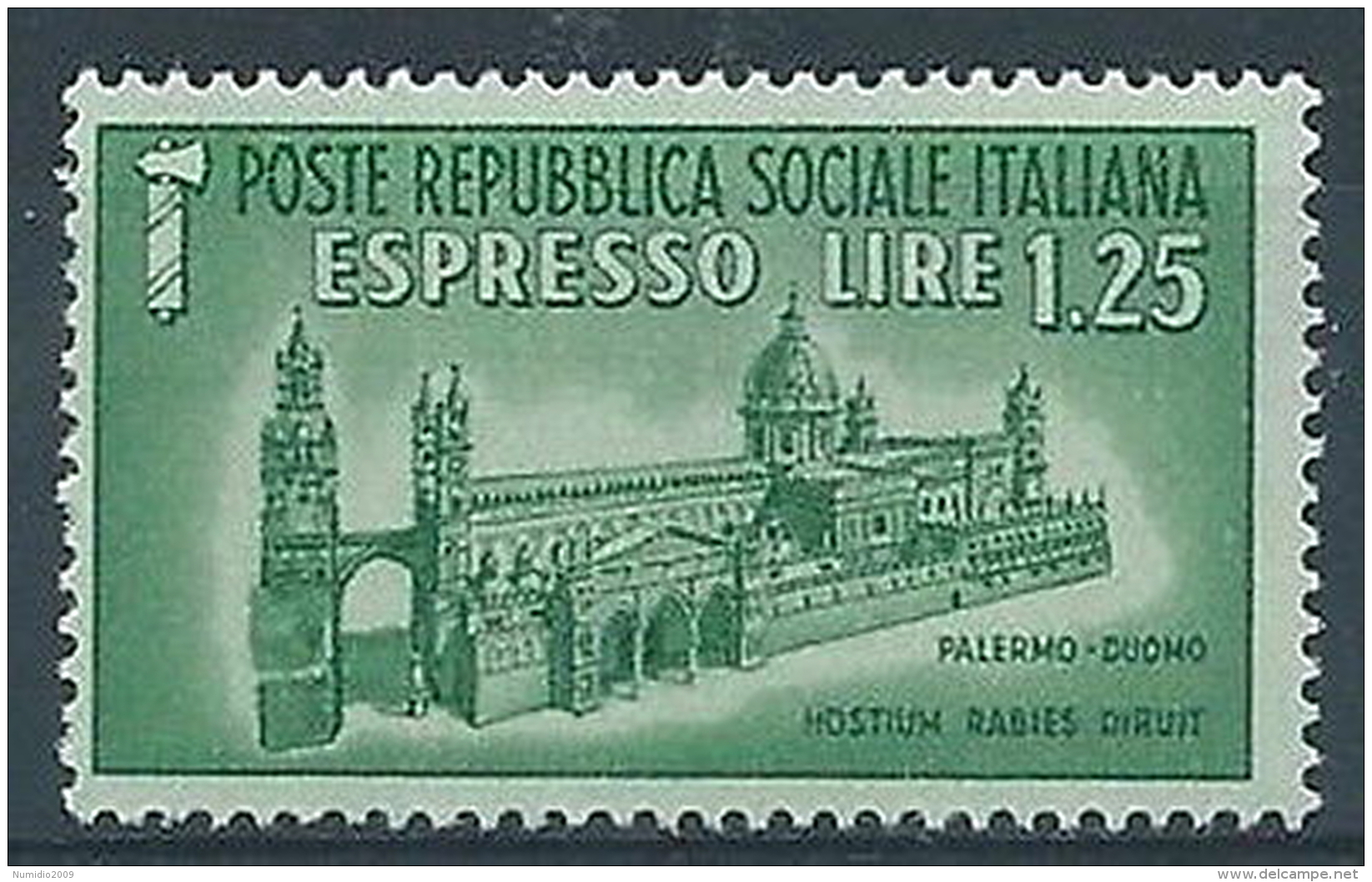 1944 RSI ESPRESSO DUOMO DI PALERMO MNH ** - RR3877-7 - Poste Exprèsse