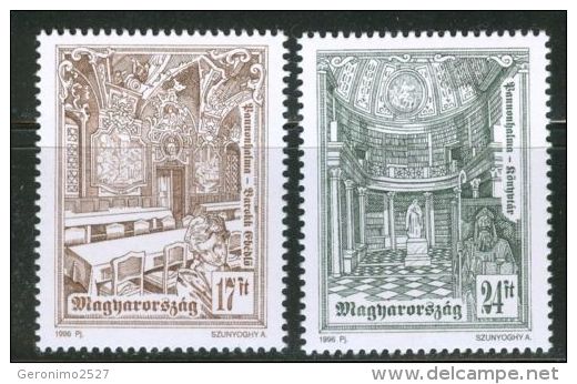 HUNGARY 1996 ARCHITECTURE Religious Buildings PANONHALMA MONASTERY - Fine Set MNH - Nuovi