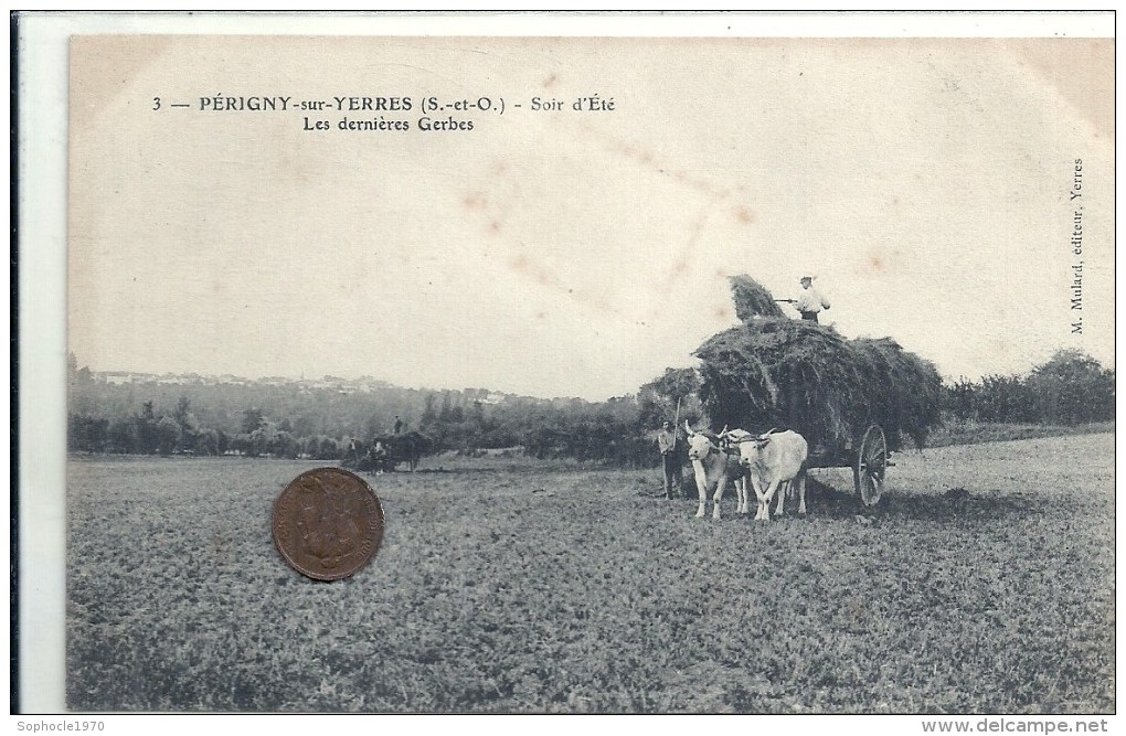 VAL DE MARNE - 94 - PERIGNY SUR YERRES - Soir D'été - Les Dernières Gerbes De Blé - Beau  Plan - Perigny