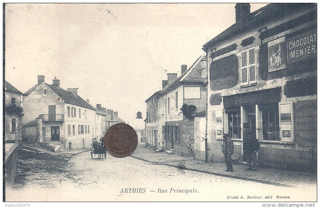 VAL D'OISE - 95 - ARTHIES - Rue Principale - Animation Commerciale - Arthies