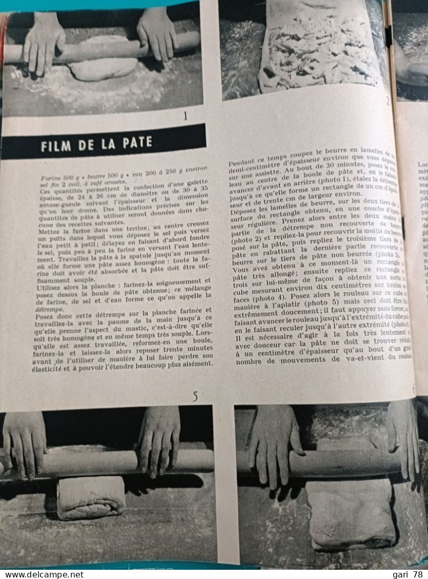 La Pâte Feuilletée DOCUMENTS ARTS MENAGERS N° 15 Mai 1959 - Cuisine & Vins