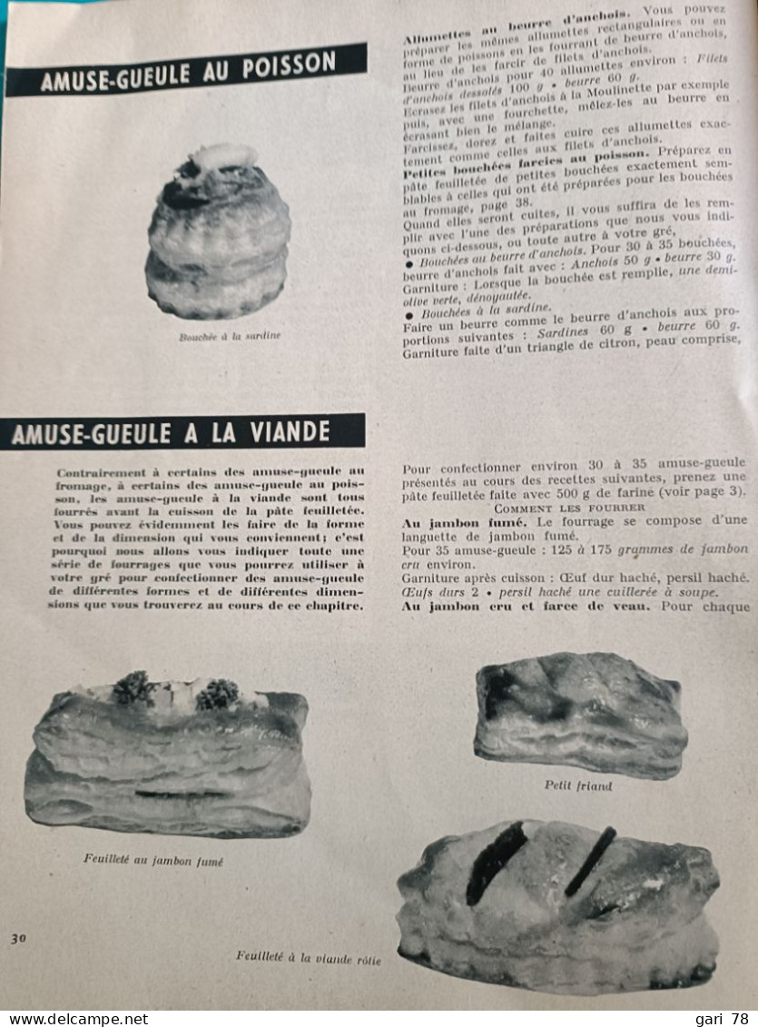 La Pâte Feuilletée DOCUMENTS ARTS MENAGERS N° 15 Mai 1959 - Cuisine & Vins