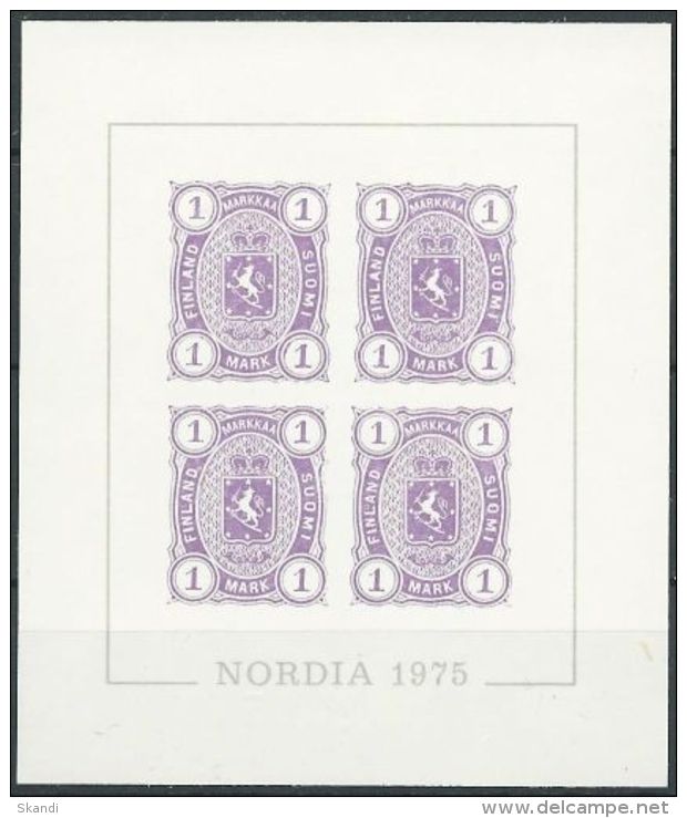 FINNLAND 1975 Mi-Nr. 19 SONDERDRUCK NORDIA 1975 ** MNH - Proofs & Reprints