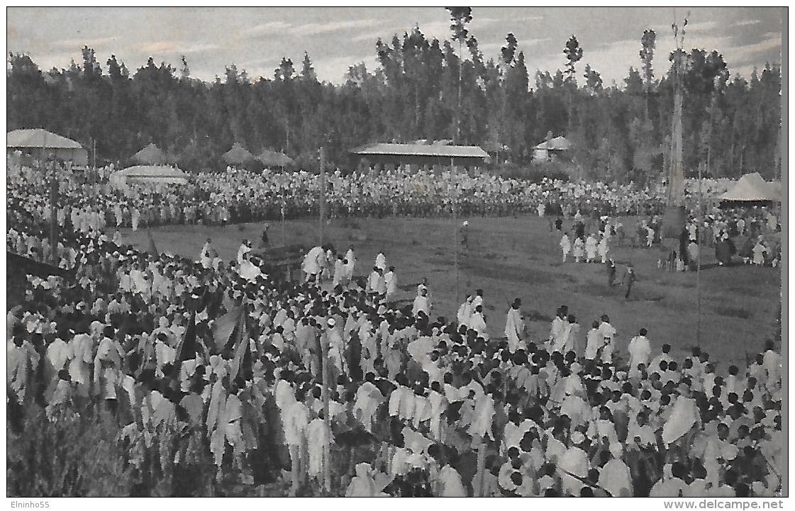 1936 Colonie Etiopia Cartolina Illustrata Da Posta Militare 210 - Addis Abeba - C. 20 Etiopia - Uso Singolo - Ethiopie