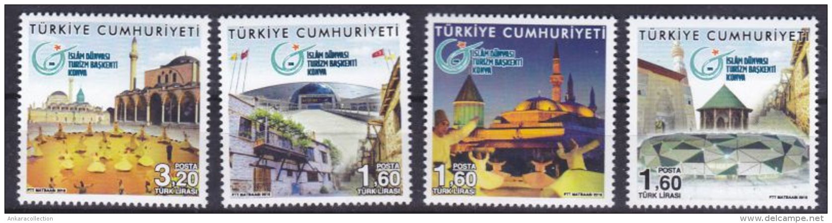 AC- TURKEY STAMP -  THE TOURISM CAPITAL OF ISLAMIC WORLD KONYA MNH 04 AUGUST 2016 - Unused Stamps