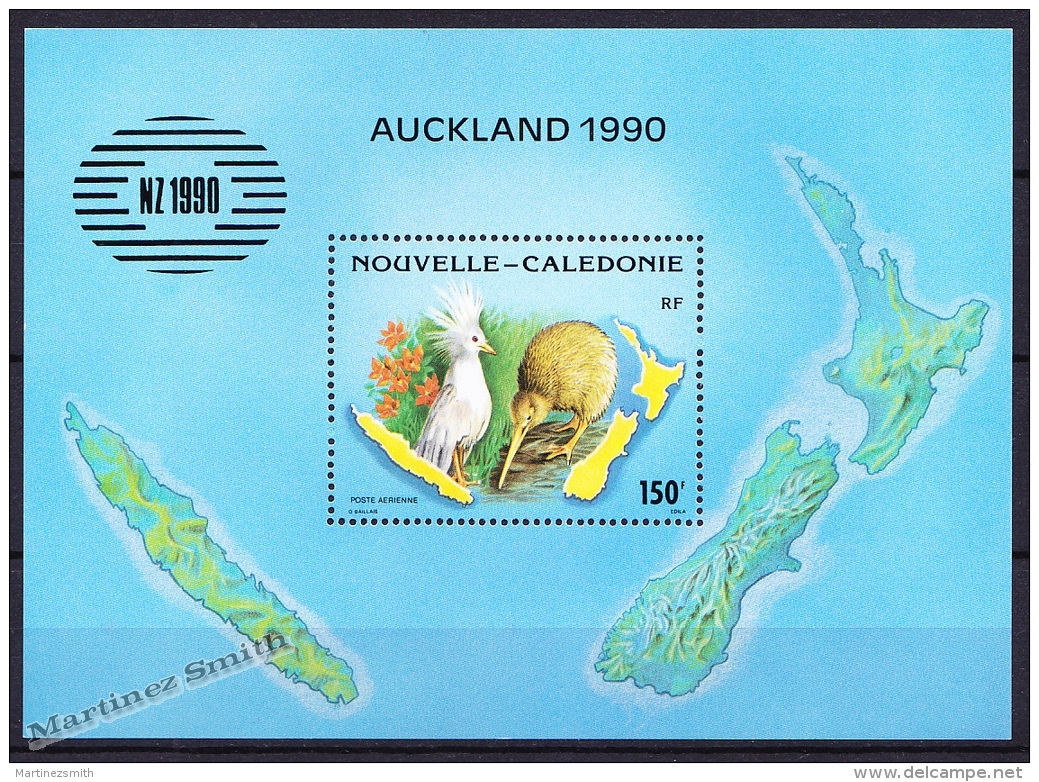 New Caledonia - Nouvelle Calédonie 1990 Yvert BF-10 New Zealand 1990 - Philatelic Expo - MNH - Miniature Sheet - Hojas Y Bloques