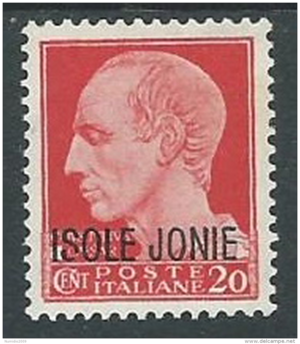 1941 ISOLE JONIE EFFIGIE 20 CENT MH * - M25-8 - Ionian Islands