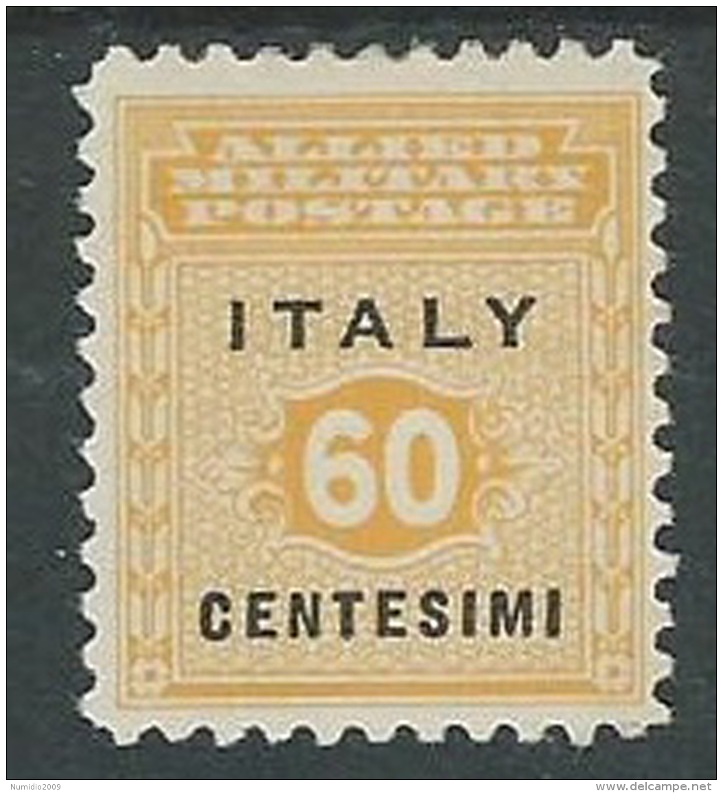 1943 OCCUPAZIONE ANGLO AMERICANA SICILIA 60 CENT MH * - M29-4 - Anglo-american Occ.: Sicily