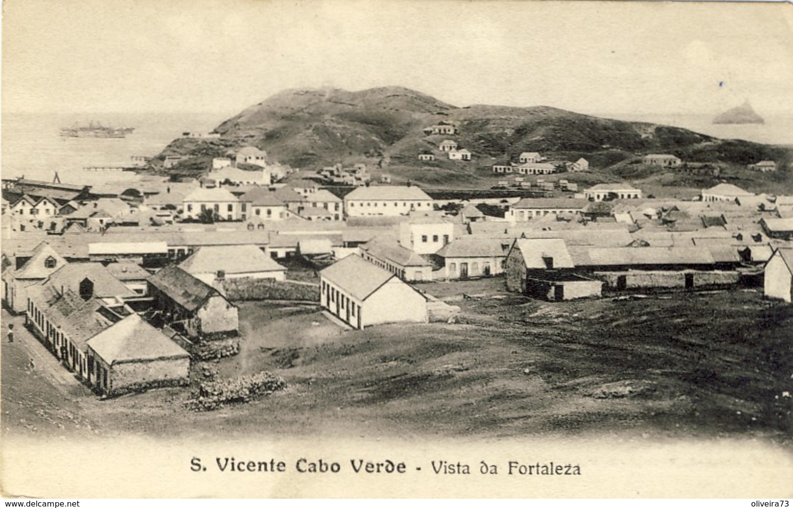 CABO VERDE,  SÃO VICENTE, Vista Da Fortaleza, 2 Scans - Cape Verde