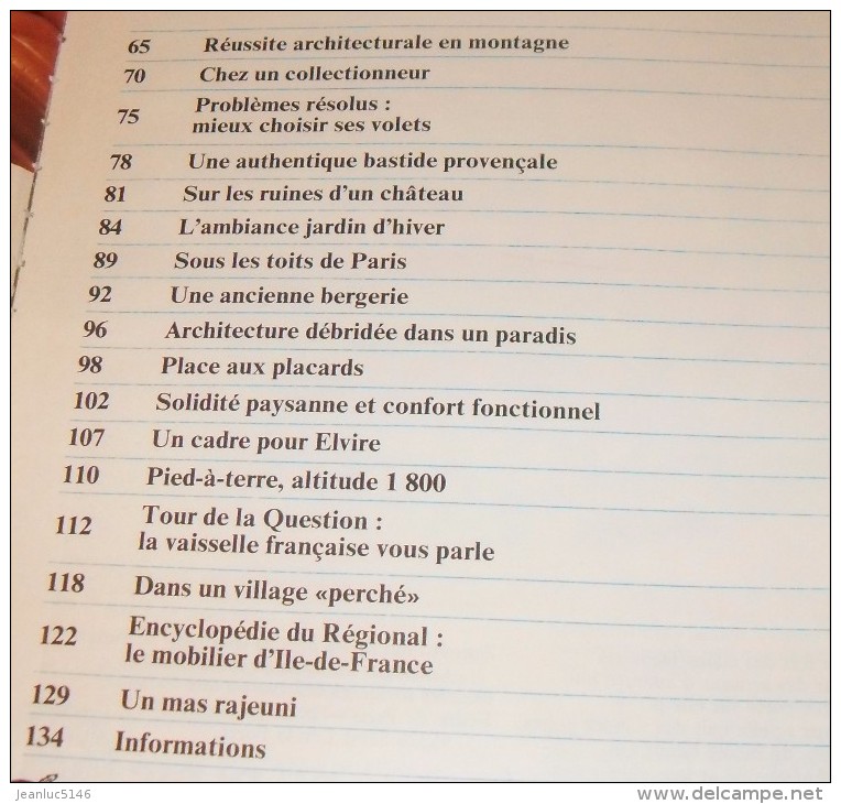 Art Et Décoration N°216, Octobre 1979. Faïences Et Porcelaines à Inscription. Mobilier Régional D'Ile-de-France. - House & Decoration