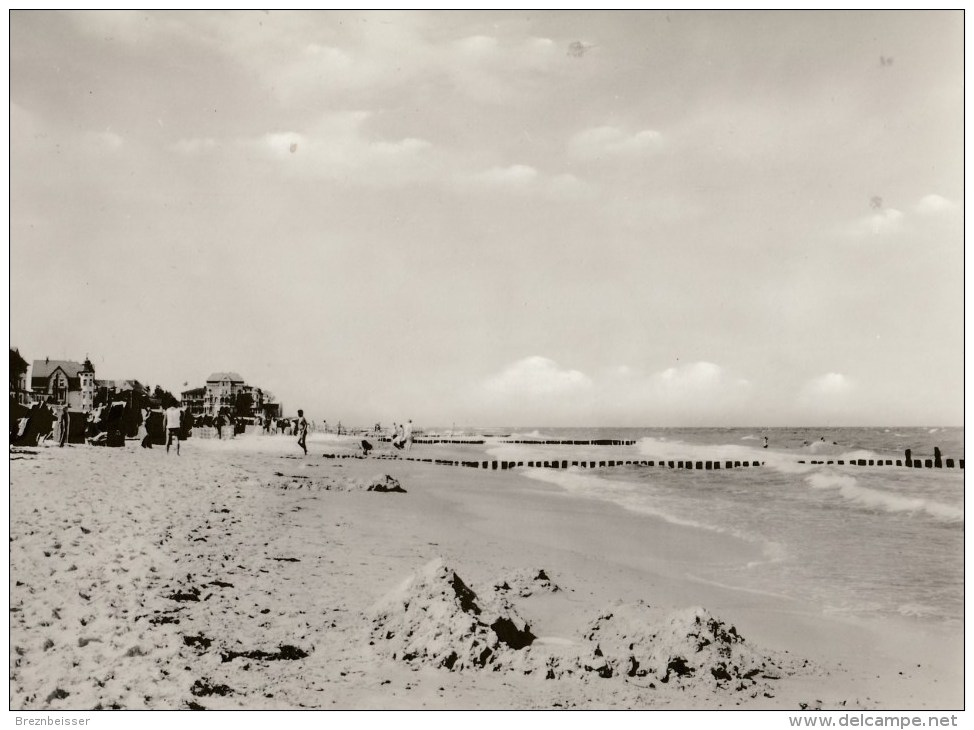 AK Ostseebad KÜHLUNGSBORN - Strand - Karte  Gel - Kuehlungsborn