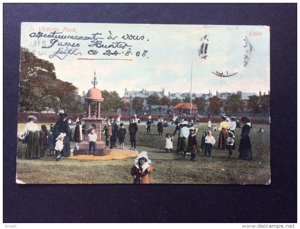 AK Edinburgh/Embra/Emburrie)  Dùn Èideann   IN VICTORIA PARK ANSICHTSKARTE 1908 - Dunbartonshire