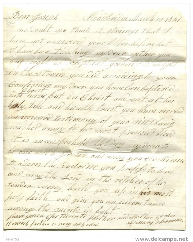 Very Large (4 Pages) Letter MOORBRIDGE To London - ...-1840 Vorläufer