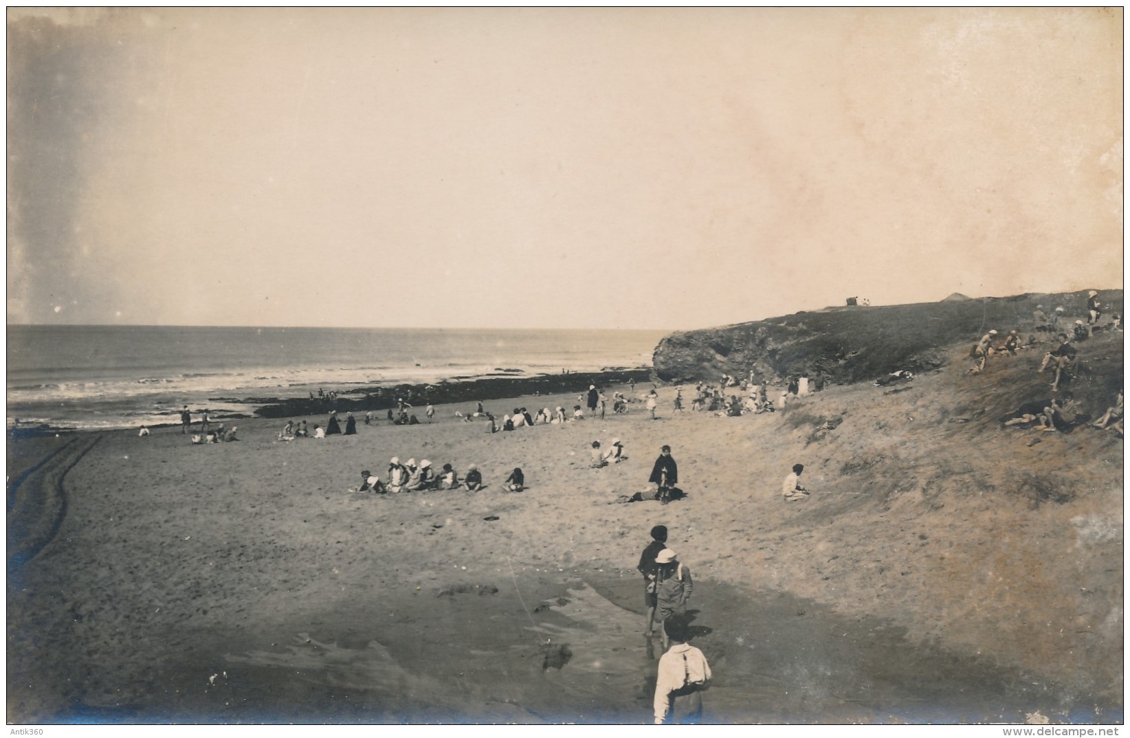 CPA 85 SION SUR L'OCEAN Carte-photo Sur La Plage - Saint Gilles Croix De Vie