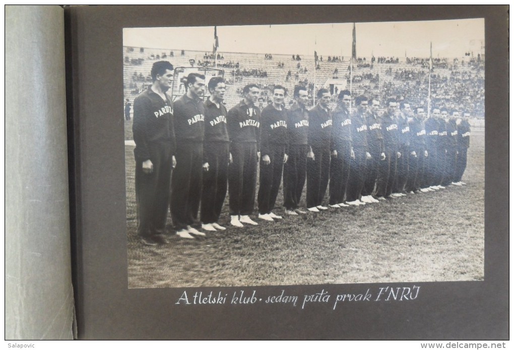 PARTIZAN BEOGRAD, ALBUM SA ORIGINALNIM FOTOGRAFIJAMA 1945 - 1955  RRARE - Sonstige & Ohne Zuordnung