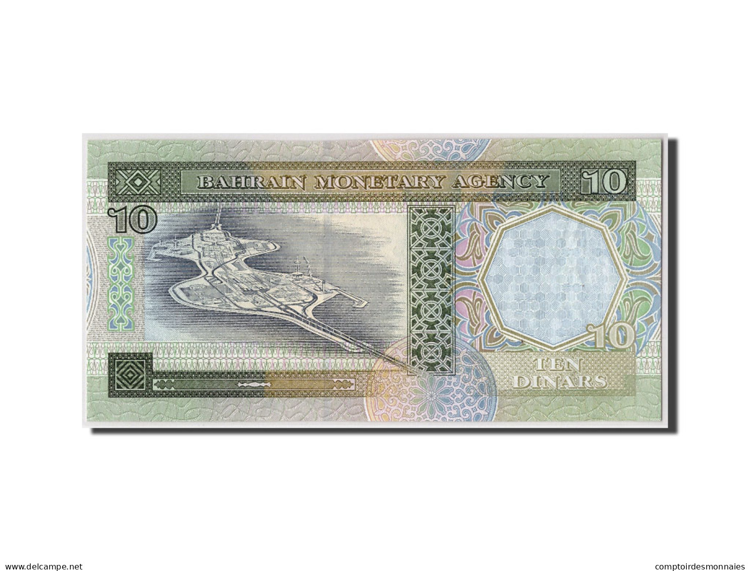 Billet, Bahrain, 10 Dinars, L.1973, KM:21b, NEUF - Bahreïn