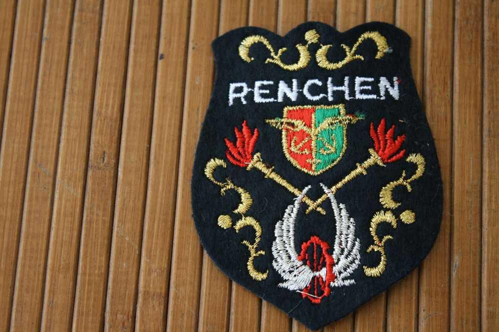 MILITARIA RENCHEN  Bade Wu ALLEMAGNE ECUSSON BLASON TISSU BRODé:702é Régiment CIRCULATION ROUTIERE CME CIE Mixte Essence - Stoffabzeichen