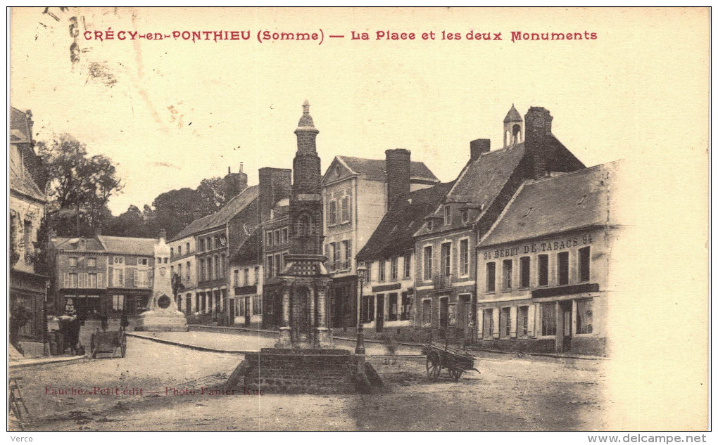 Carte Postale Ancienne De CRECY En PONTHIEU - Crecy En Ponthieu