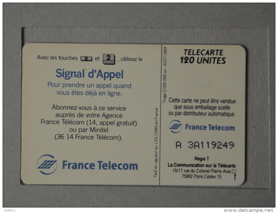 FRANCE    - TELECARTE - CREDIFONE - CALLCARD - TELEFONKARTE   2 SCANS - (Nº15881) - 120 Eenheden