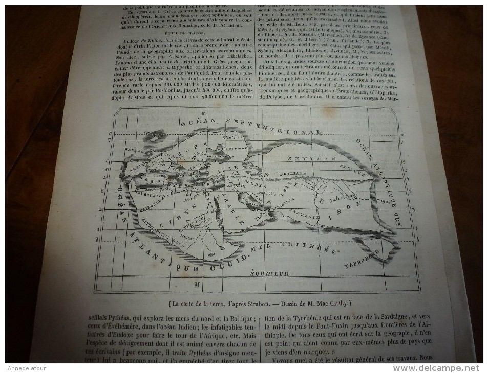 1847 MP :Vue De CARLSBAD Et La Vallée De La Tèple: Le Monde De Stabon; Etc - 1800 - 1849