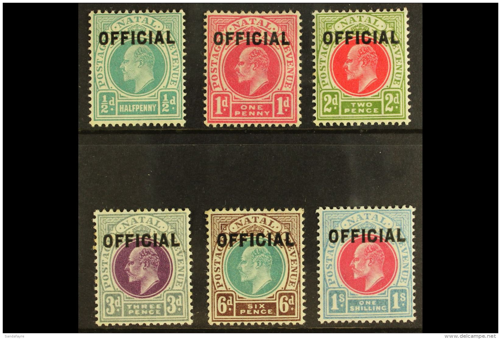 NATAL OFFICIALS - 1904 Set Complete, SG O1/6, Fine To Very Fine Mint. (6 Stamps) For More Images, Please Visit... - Zonder Classificatie