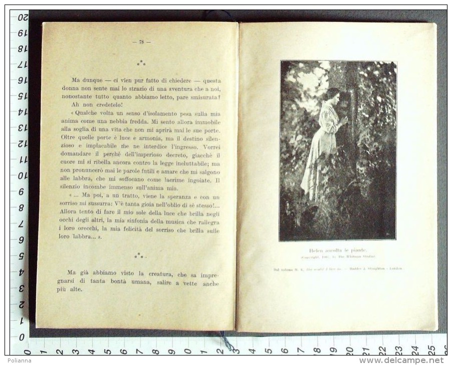 M#0S47 Helen Keller- Anna Errera NEL SILENZIO E NELLE TENEBRE Paravia Ed.1885 - Fotografia