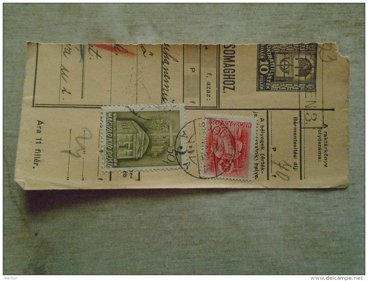 D138765 Hungary  Parcel Post Receipt 1939 - Colis Postaux