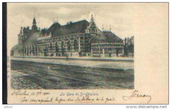 « La Gare De SAINT-GHISLAIN »  Ed. D.V.D. (1900) - Saint-Ghislain