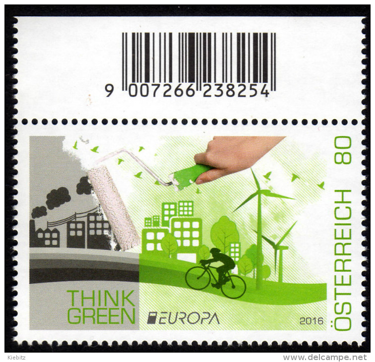 ÖSTERREICH 2016 ** EUROPA 2016 / Think Green, Umweltbewusst Leben - MNH - 2016