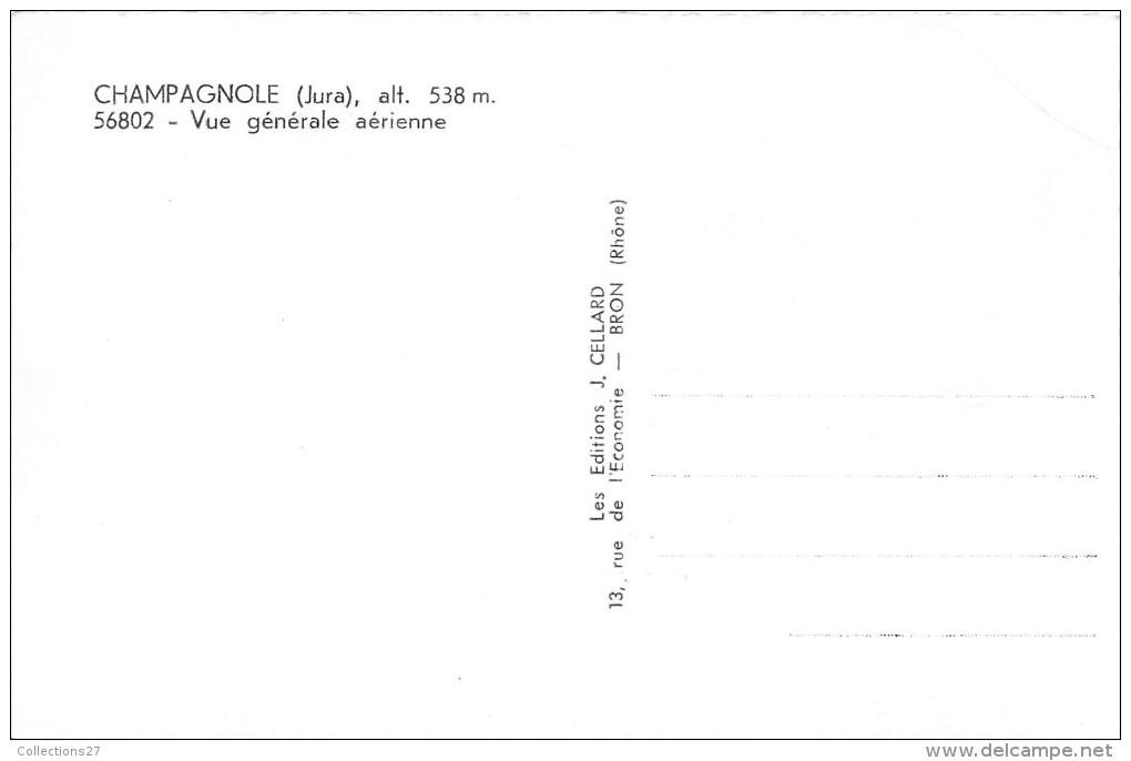 39-CHAMPAGNOLE- VUE GENERALE AERIENNE - Champagnole