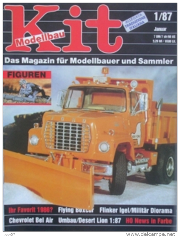 KIT - MODELLBAU - N.1/87 JANUAR 1987 - FORD LN 8000 SPAZZANEVE 1/25 AMT/ERTL - Germania