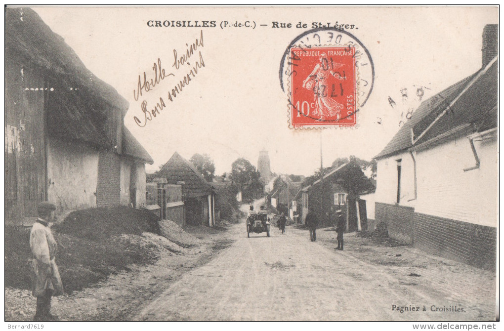 62  Croisilles  Rue De Saint Leger - Croisilles