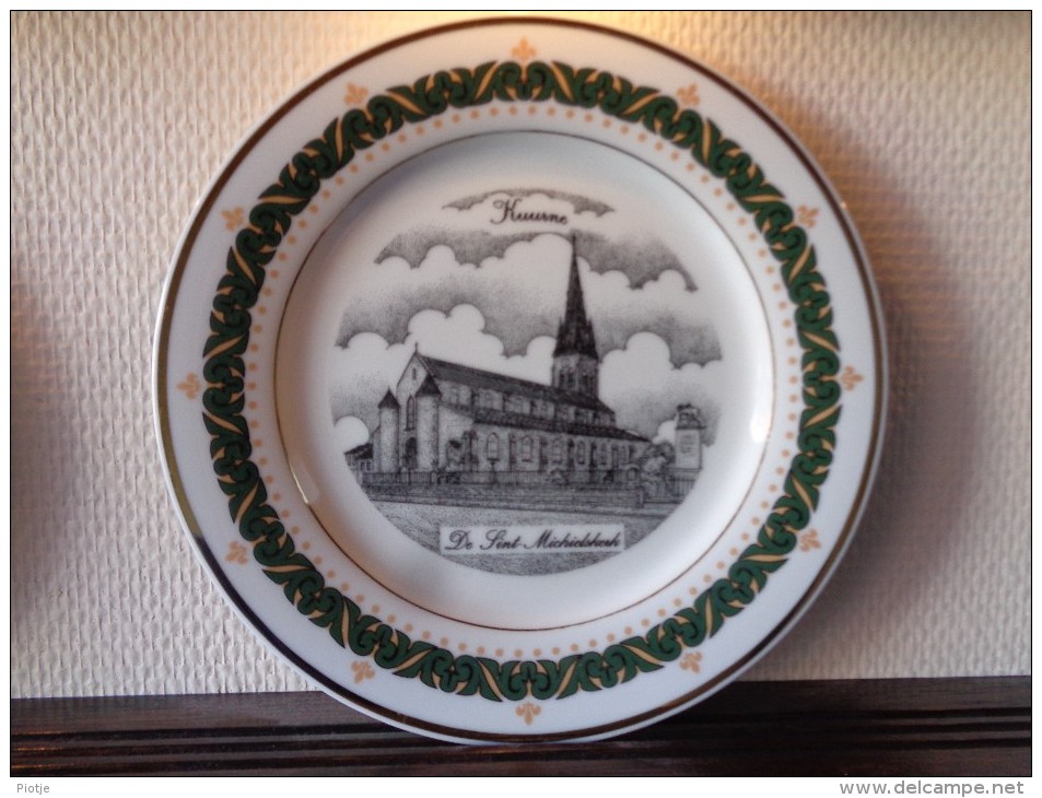 * Kuurne (Kortrijk) * Uniek Bord KUURNE Porselein (g Swaenepoel) Assiette TOP Rare - Sonstige & Ohne Zuordnung