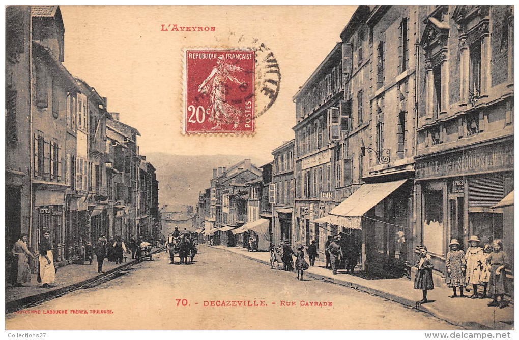 12-DECAZEVILLE- RUE CAYRADE - Decazeville