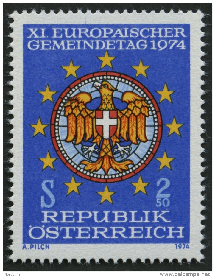 STERREICH VIII **, 1974, Nicht Ausgegeben: 2.50 S. Europäischer Gemeindetag, Pracht, Mi. 750.- - Oblitérés