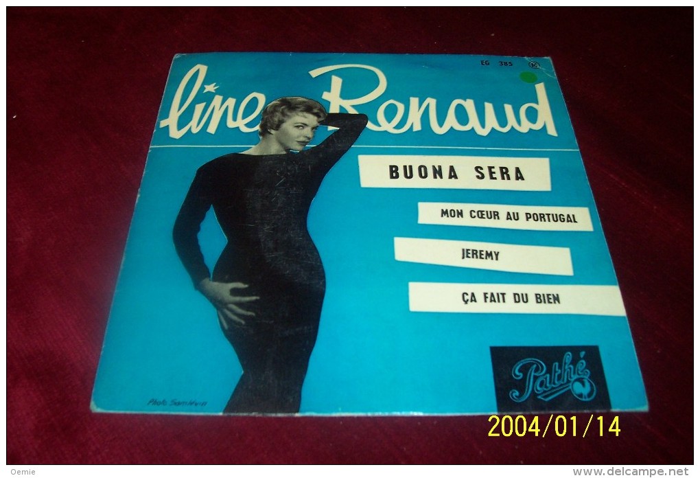 LINE RENAUD °  BUONA SERA  + 3 TITRES - Autographs