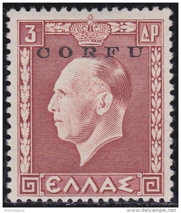 OCCUPAZIONE MILITARE ITALIANA CORFU 1941 Giorgio II 3d / Gomma Integra Sassone 16   Prezzo Di Catalogo Euro 50Euro 87,50 - Corfu