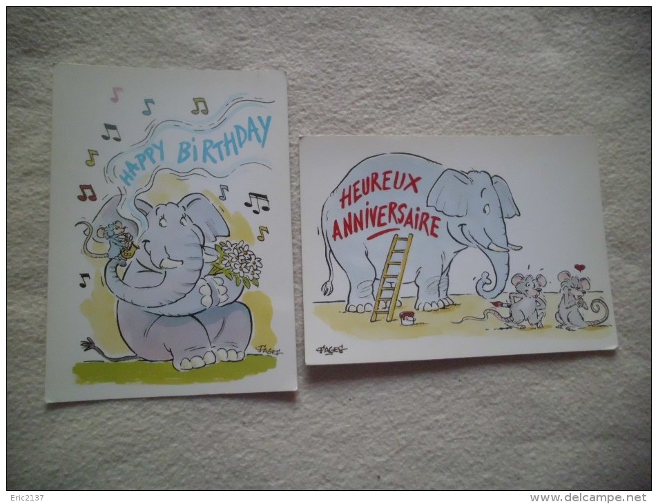 2 ILLUSTRATIONS ANNIVERSAIRES - Pages