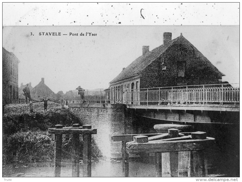 ALVERINGEM STAVELE PONT DE L'YSER - Alveringem