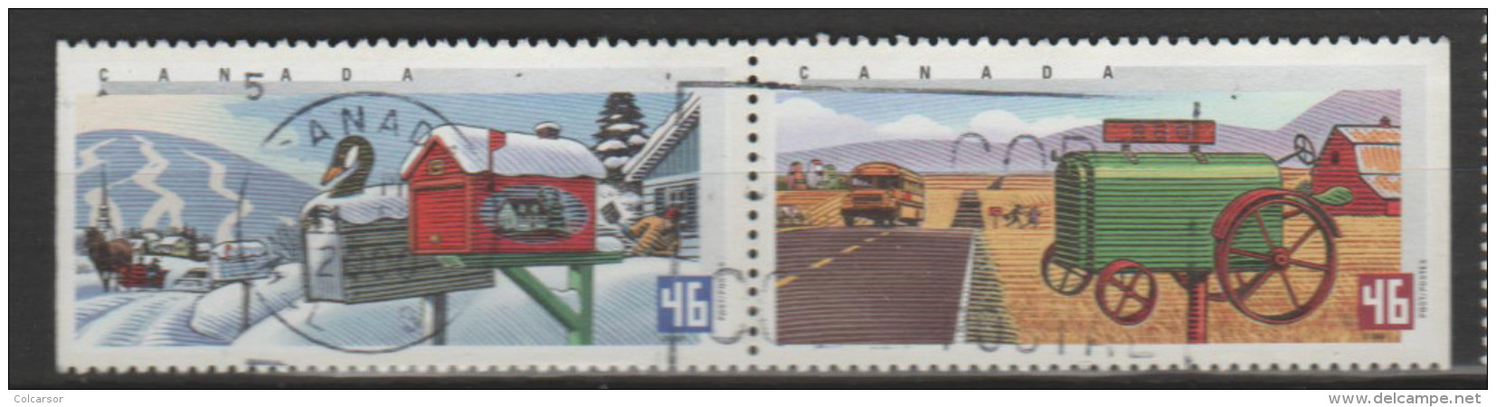 CANADA   ,N° 1786-1787 "  Boites à Lettres - Postal History